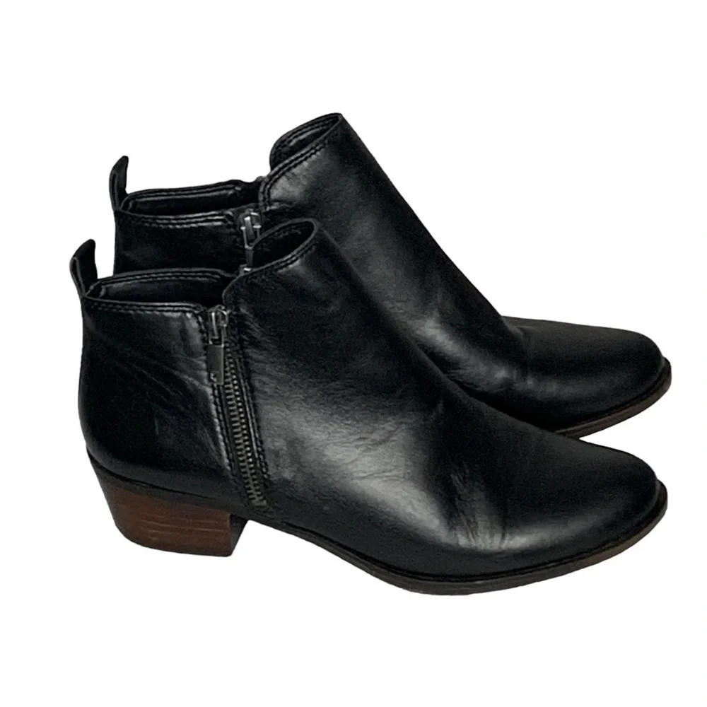 Lucky Brand LK-Basal black leather ankle Booties. Size 7.5M‎